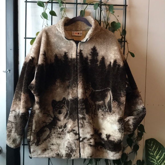 Wolf Fleece Jacket | Poshmark